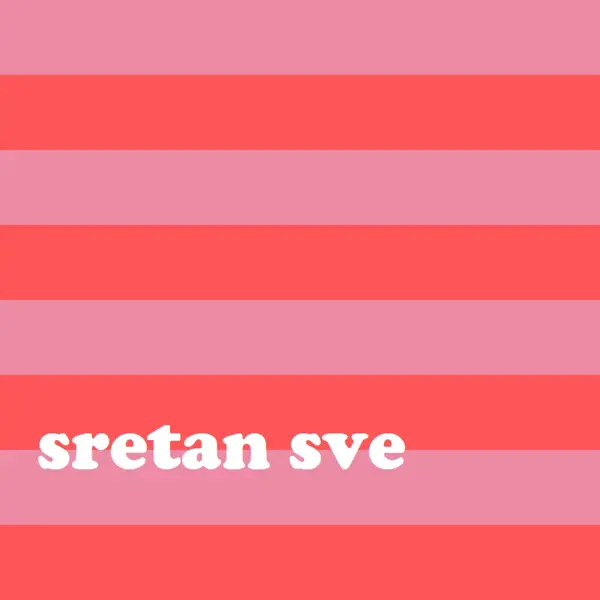 Sve je veselo pink modern-bold
