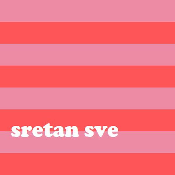 Sve je veselo pink modern-bold