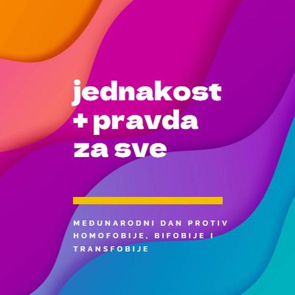 Čast Međunarodni dan protiv homofobije purple modern-bold