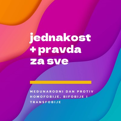 Čast Međunarodni dan protiv homofobije purple modern-bold