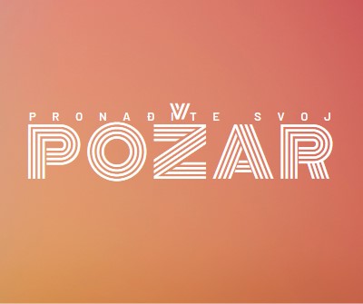 U požaru orange modern-bold