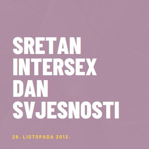 Sretan Dan svjesnosti Intersexa purple modern-bold