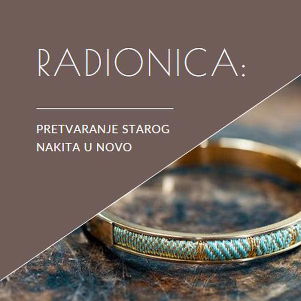 Radionica za nakit brown organic-simple