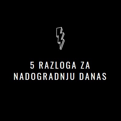 Pet razloga za nadogradnju black modern-bold