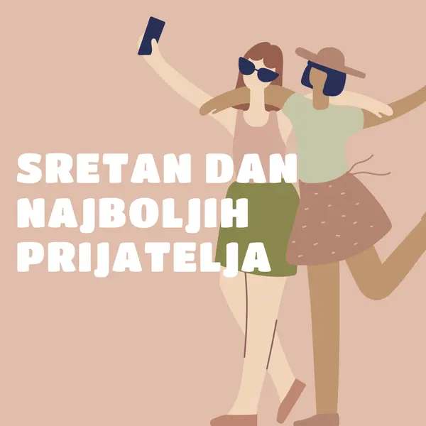 Najbolji prijatelji pink whimsical-color-block