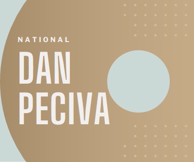 Nacionalni dan peciva brown modern-simple