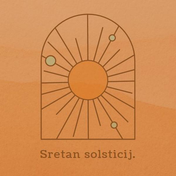 Dobro za solsticij orange organic-boho