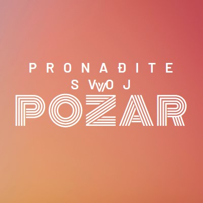 U požaru orange modern-bold