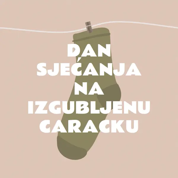 Dan sjećanja na izgubljenu socku brown whimsical-color-block