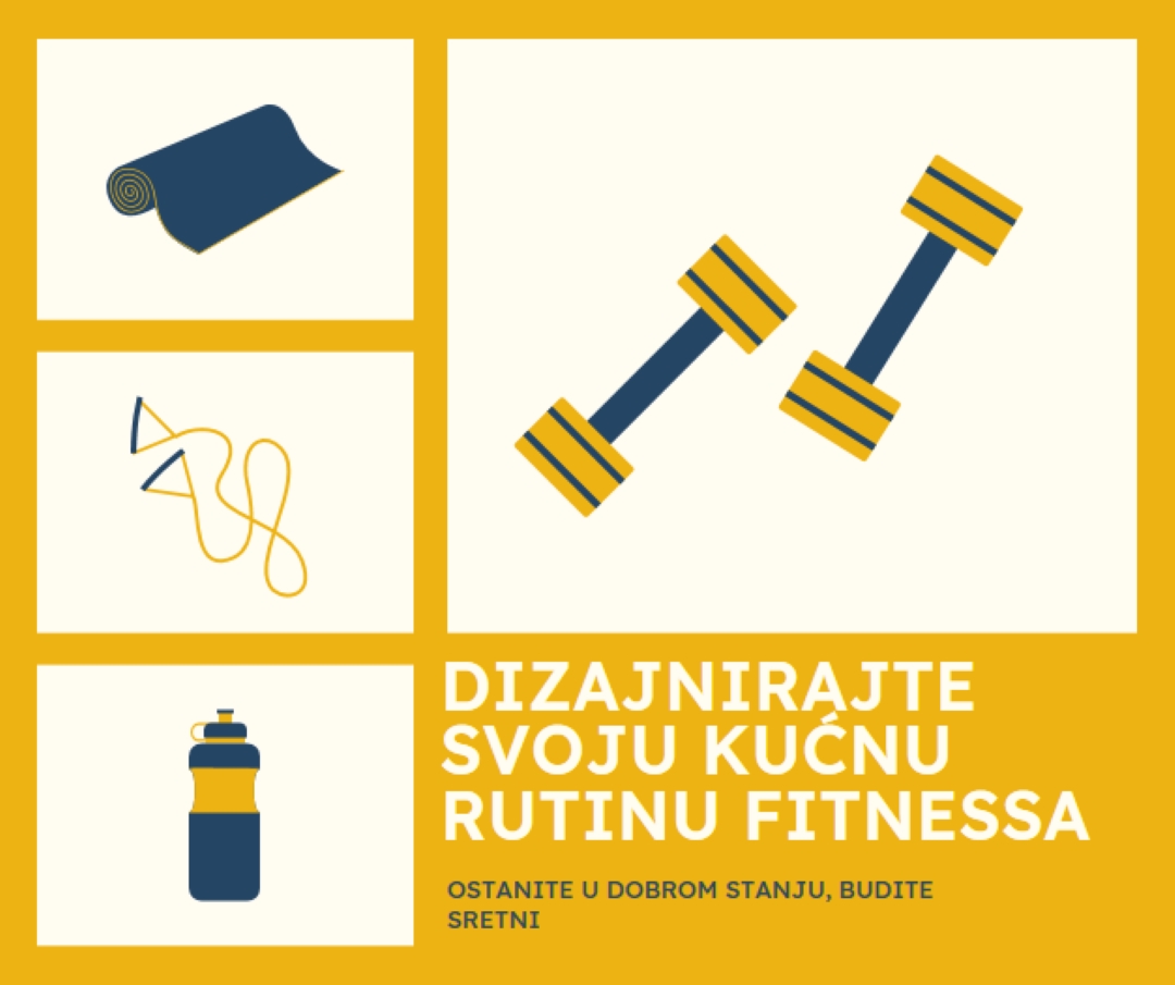 Zdrav i sretan yellow modern-bold
