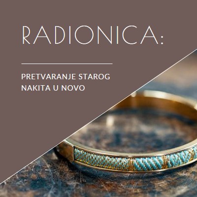 Radionica za nakit brown organic-simple