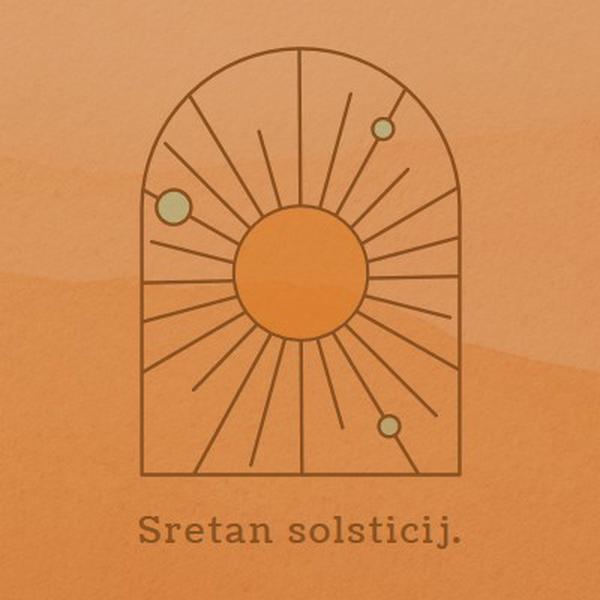 Dobro za solsticij orange organic-boho