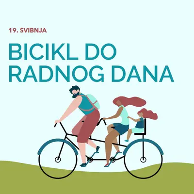 Dan bicikla do posla blue whimsical-color-block