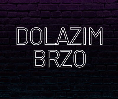 Uskoro za vas purple modern-bold