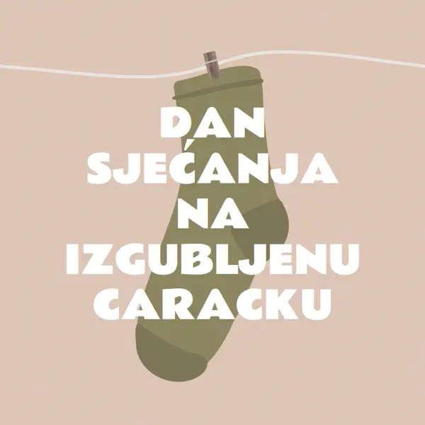 Dan sjećanja na izgubljenu socku brown whimsical-color-block