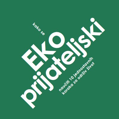 Ekološki savjeti green modern-bold