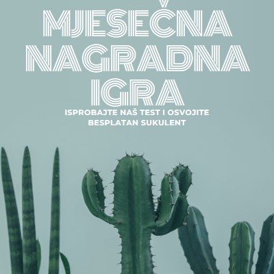 Test za mjesečne nagradne igre green modern-simple