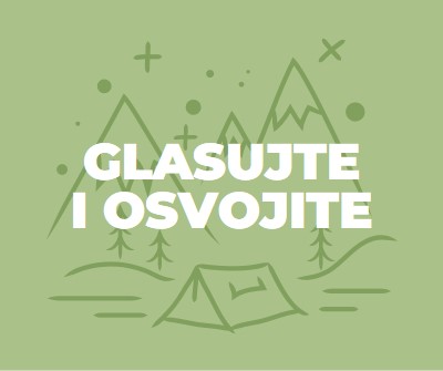 Glasajte i osvojite green whimsical-line