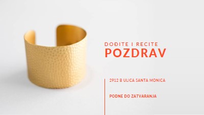 Dođi da se pozdraviš white modern-bold