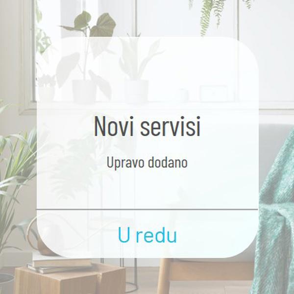 Obavijest o servisu white modern-simple