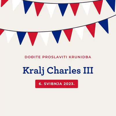 Dođite proslaviti krunidba red modern-simple