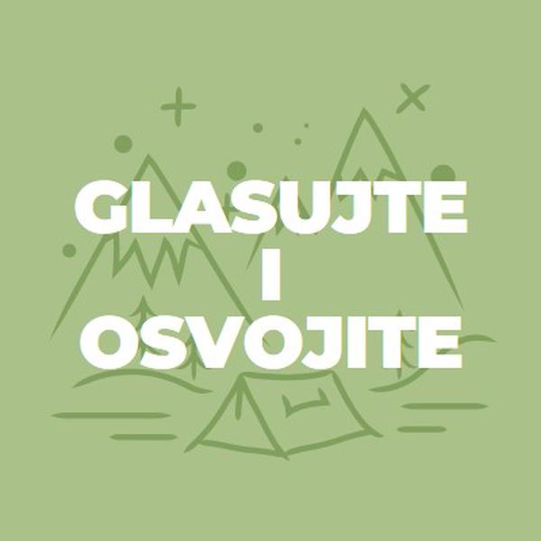 Glasajte i osvojite green whimsical-line