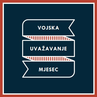 Obilježavanje vojne zahvalnosti mjesec blue modern-simple