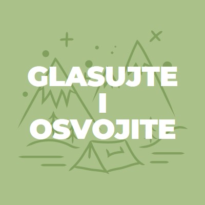 Glasajte i osvojite green whimsical-line