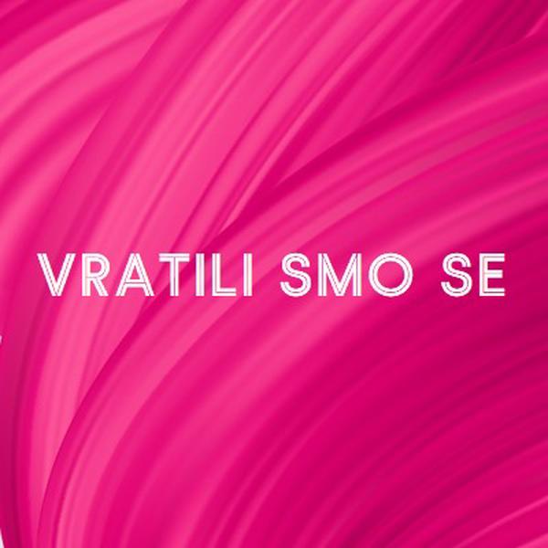 Stražnja priča pink modern-bold