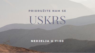 Pridružite nam se u Uskrsnu nedjelju gray modern-simple