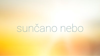 Sunčano nebo yellow modern-simple