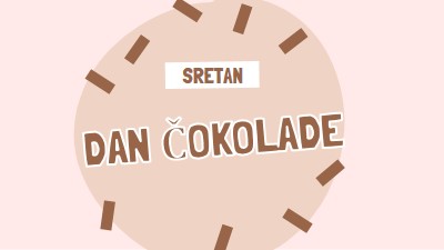 Sretan dan čokolade brown organic-simple