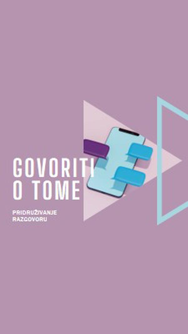 Početak razgovora purple modern-geometric-&-linear