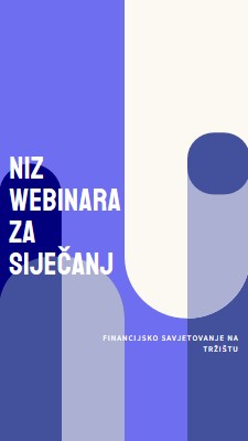 Niz webinara za siječanj blue modern-bold