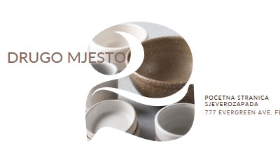 Drugo je mjesto otvoreno white modern-simple