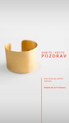 Dođi da se pozdraviš white modern-bold