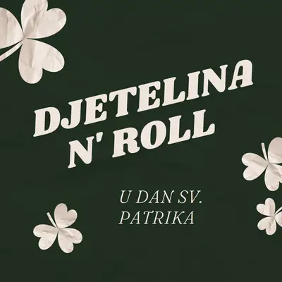 Djetelina zabava za Sv. Patrika green bold,playful,shamrocks,fun,graphic,simple