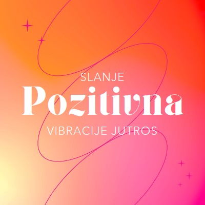 Želimo vam pozitivnost pink modern,line,gradient,simple,typographic