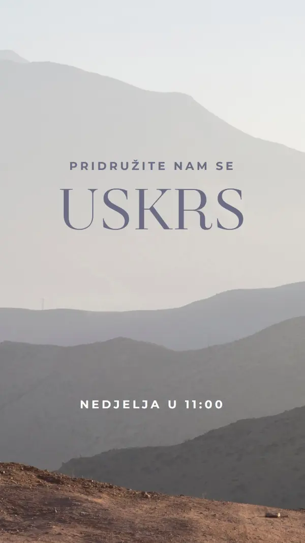 Pridružite nam se u Uskrsnu nedjelju gray modern-simple