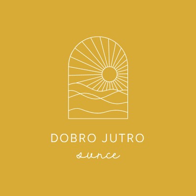 Dobro jutro, sunašce. yellow modern,minimal,lines,simple,waves,sun