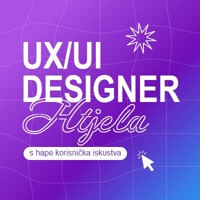 UI/ UX designer wanted purple bold,playful,digital,grid,neon,gradient