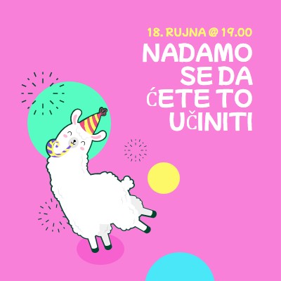 Nadamo se da ćete to učiniti pink bold.-playful,graphic