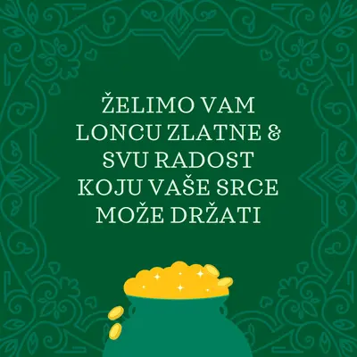 Želimo vam zlatnu loncu green traditional,decorative,gold,frame,neutral,symmetrical