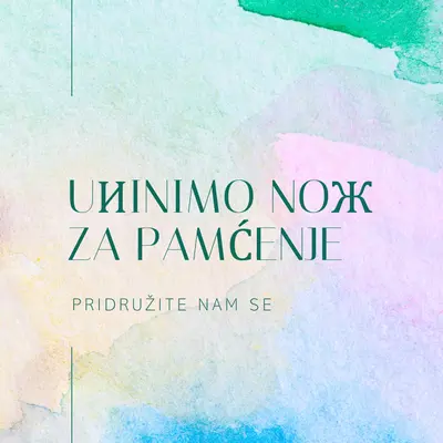 Uиinimo noж za pamćenje green minimal,elegant,watercolor