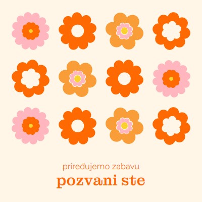 Priređujemo zabavu orange bold,fun,graphic