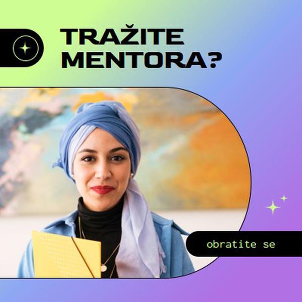 Tražite mentora? purple modern,bold,gradient,geometric,photo,sparkle