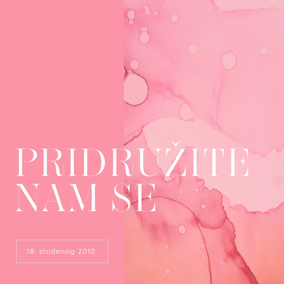 Pridružite nam se za događaj pink elegant,clean,watercolor,classic,simple,minimal