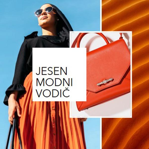 Jesen modni vodič orange modern,bold,collage