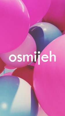 Svi osmehi pink modern-bold