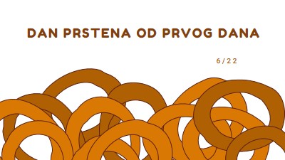 Prstenovi desetaka orange whimsical-line